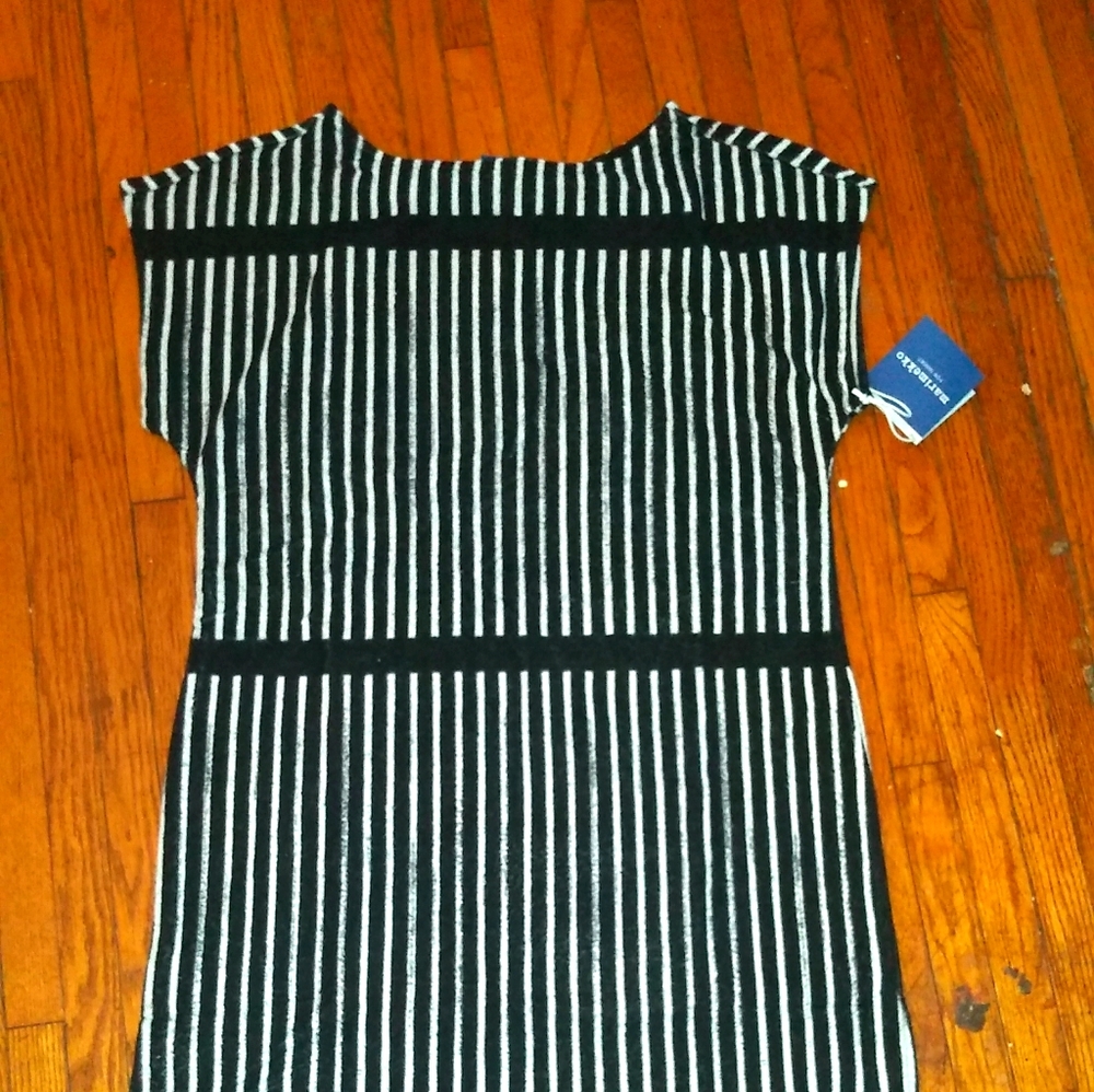 Tee dress BLK+White